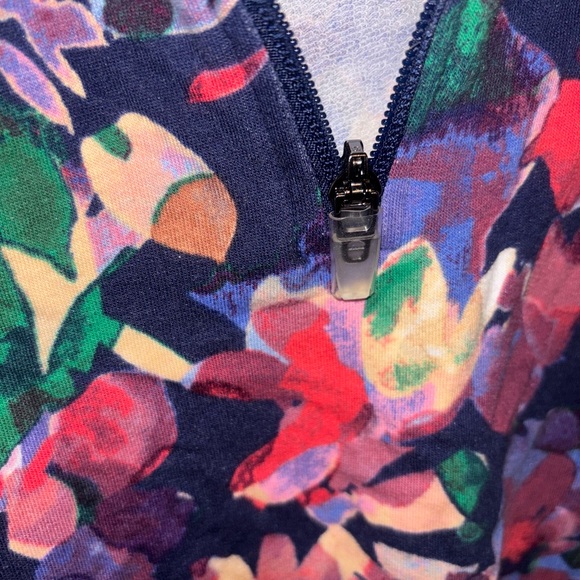 Talbots Multicolor Floral Top - Picture 3 of 4